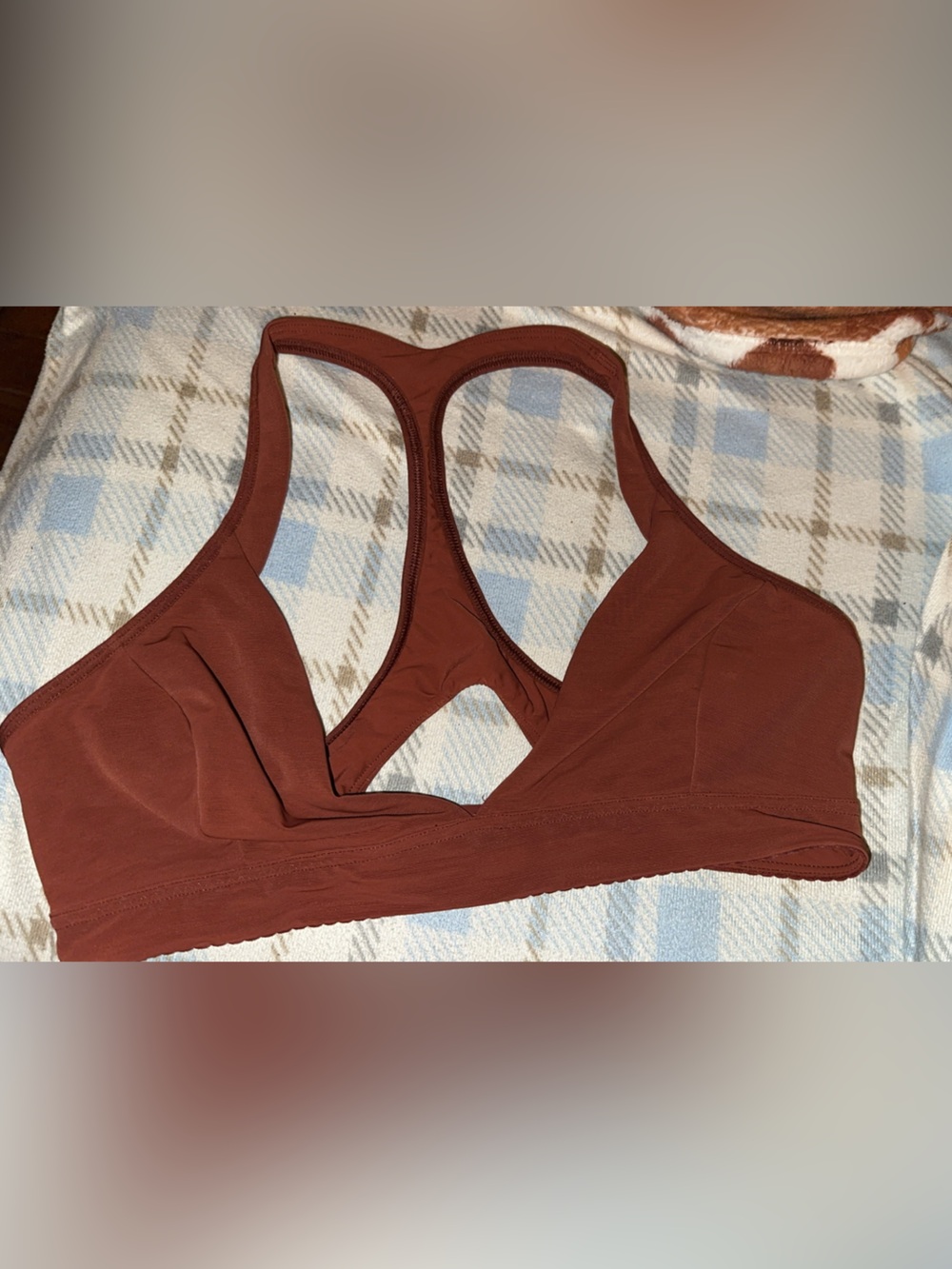 lululemon athletica Rust Brown Racerback Low-Impact Sports Bra
